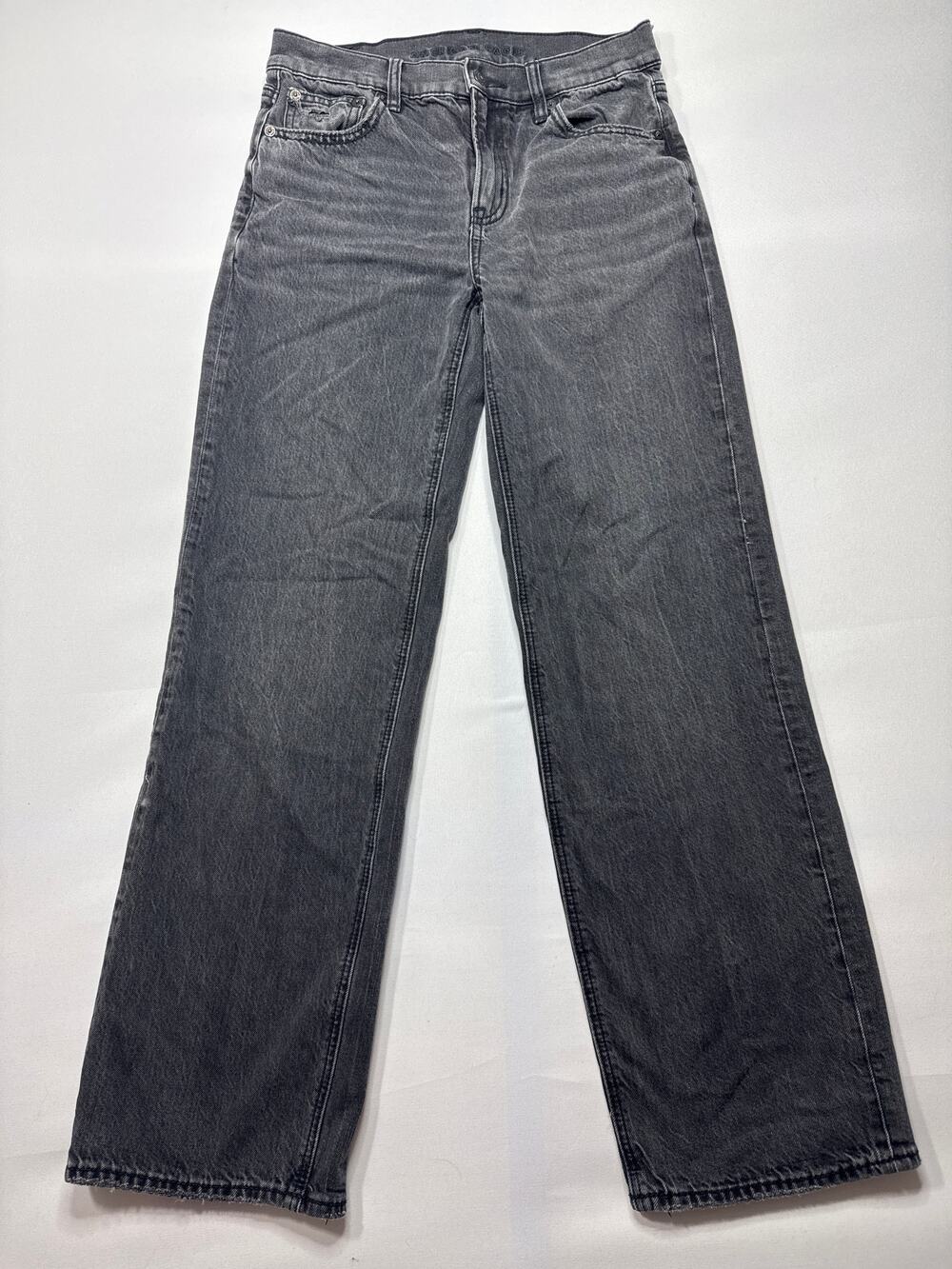American Eagle Women's Stovepipe Gray  Jeans - Size 00‎ Regular (26x29)*